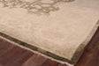 Exquisite Rugs Antique Weave Oushak hand-knotted New Zealand Wool 8004 Brown/Ivory 9' x 6' Area Rug