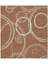 Exquisite Rugs Soho hand-knotted New Zealand Wool 8046 Brown 10' x 9' Area Rug