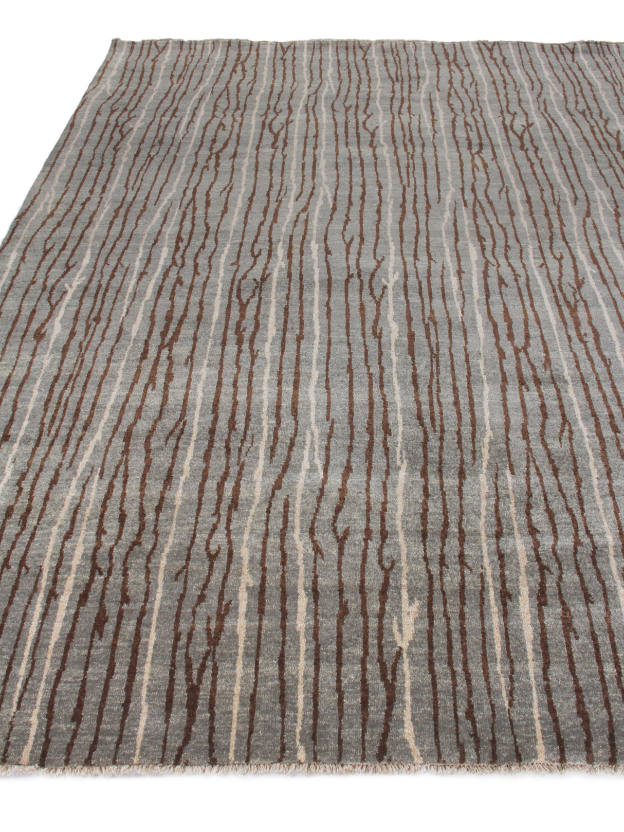 Exquisite Rugs Soho hand-knotted New Zealand Wool 8056 Light Blue/Brick 10' x 9' Area Rug