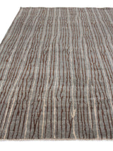 Exquisite Rugs Soho hand-knotted New Zealand Wool 8056 Light Blue/Brick 10' x 9' Area Rug