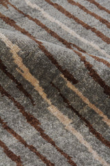 Exquisite Rugs Soho hand-knotted New Zealand Wool 8056 Light Blue/Brick 10' x 9' Area Rug