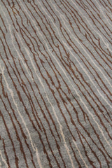 Exquisite Rugs Soho hand-knotted New Zealand Wool 8056 Light Blue/Brick 10' x 9' Area Rug