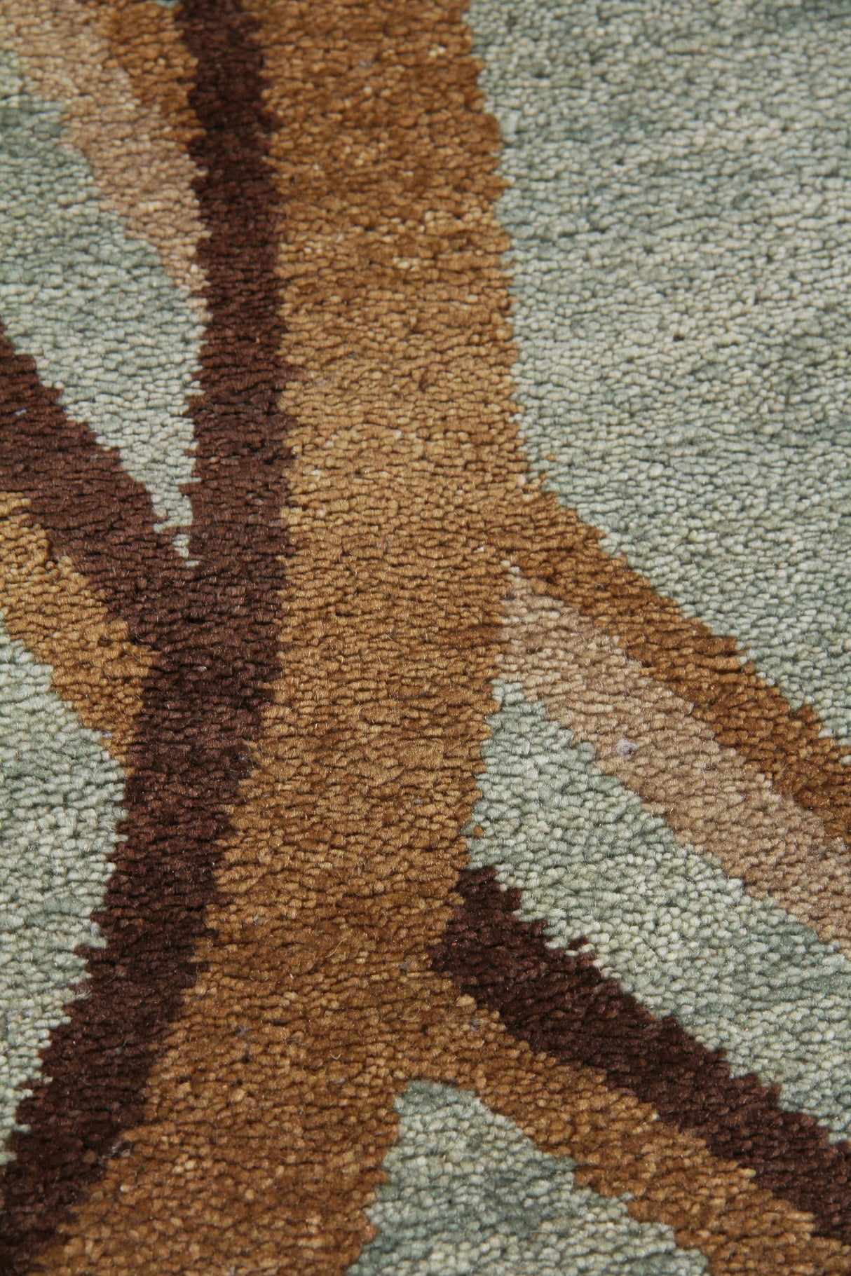 Exquisite Rugs Soho hand-knotted New Zealand Wool 8057 Light Blue/Green 9' x 6' Area Rug