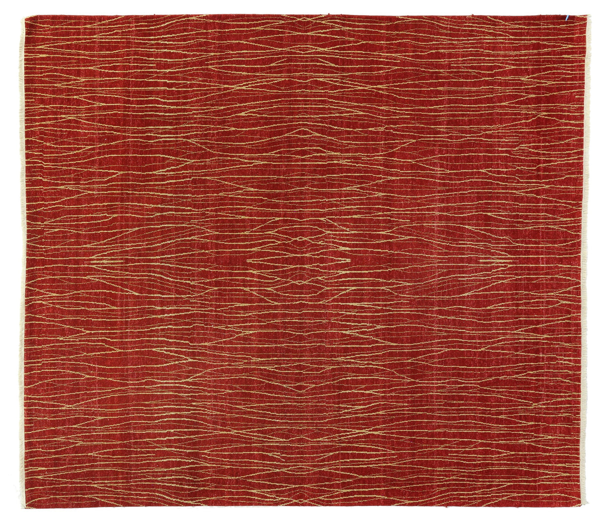 Exquisite Rugs Soho hand-knotted New Zealand Wool 8060 Red 10' x 9' Area Rug