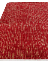 Exquisite Rugs Soho hand-knotted New Zealand Wool 8060 Red 10' x 9' Area Rug