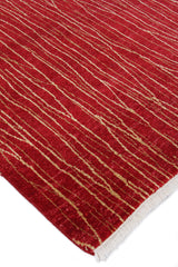 Exquisite Rugs Soho hand-knotted New Zealand Wool 8060 Red 10' x 9' Area Rug