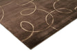 Exquisite Rugs Super Tibetan hand-knotted Wool/Bamboo Silk 8102 Chocolate 12' x 9' Area Rug