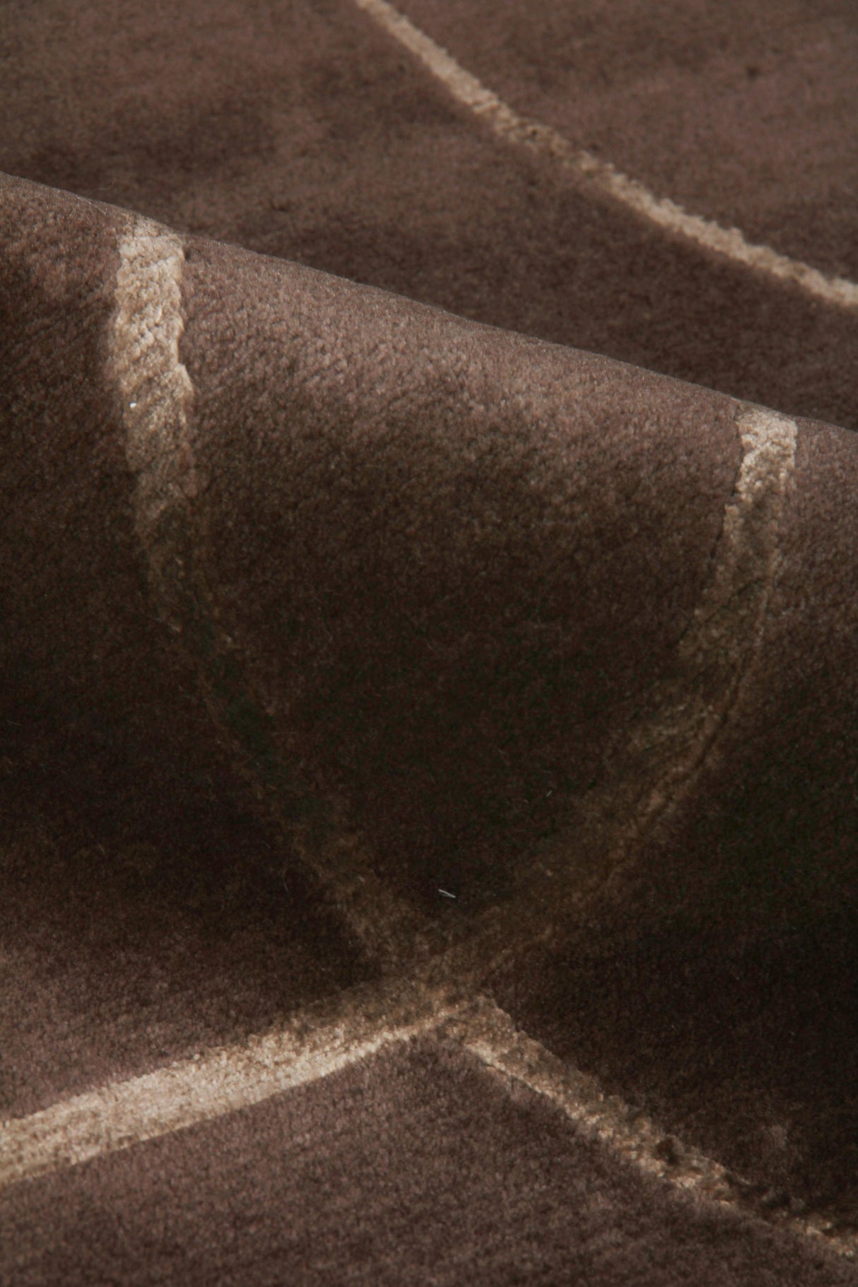 Exquisite Rugs Super Tibetan hand-knotted Wool/Bamboo Silk 8102 Chocolate 12' x 9' Area Rug