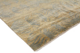 Exquisite Rugs Contemporary hand-knotted Wool/Silk 8181 Beige/Light Blue 10' x 9' Area Rug