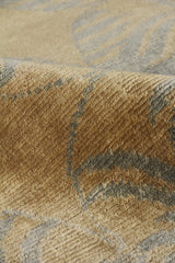 Exquisite Rugs Contemporary hand-knotted Wool/Silk 8181 Beige/Light Blue 10' x 9' Area Rug