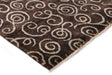 Exquisite Rugs Metro hand-knotted New Zealand Wool 8185 Brown/Light Blue 9' x 6' Area Rug