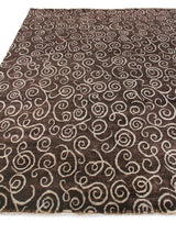 Exquisite Rugs Metro hand-knotted New Zealand Wool 8185 Brown/Light Blue 10' x 8' Area Rug