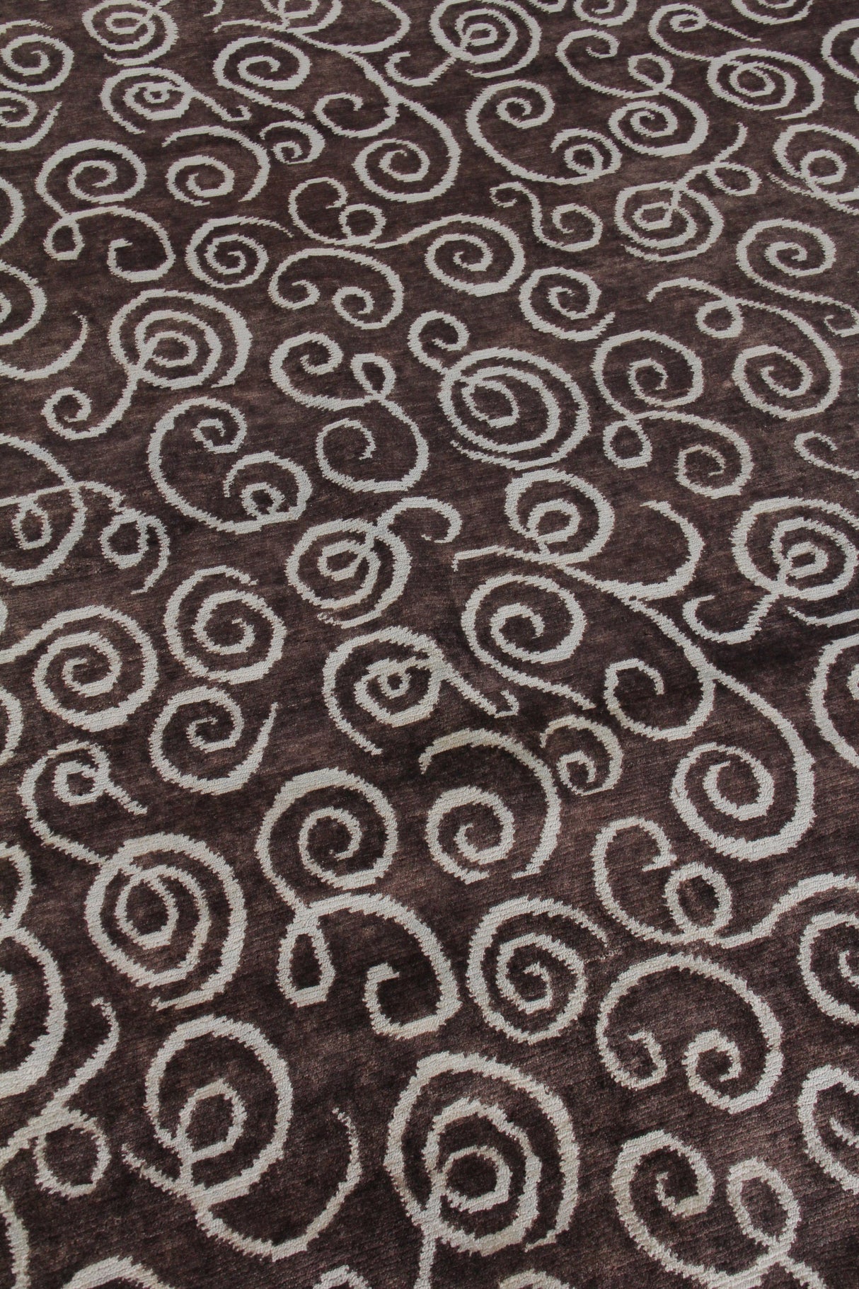 Exquisite Rugs Metro hand-knotted New Zealand Wool 8185 Brown/Light Blue 10' x 8' Area Rug