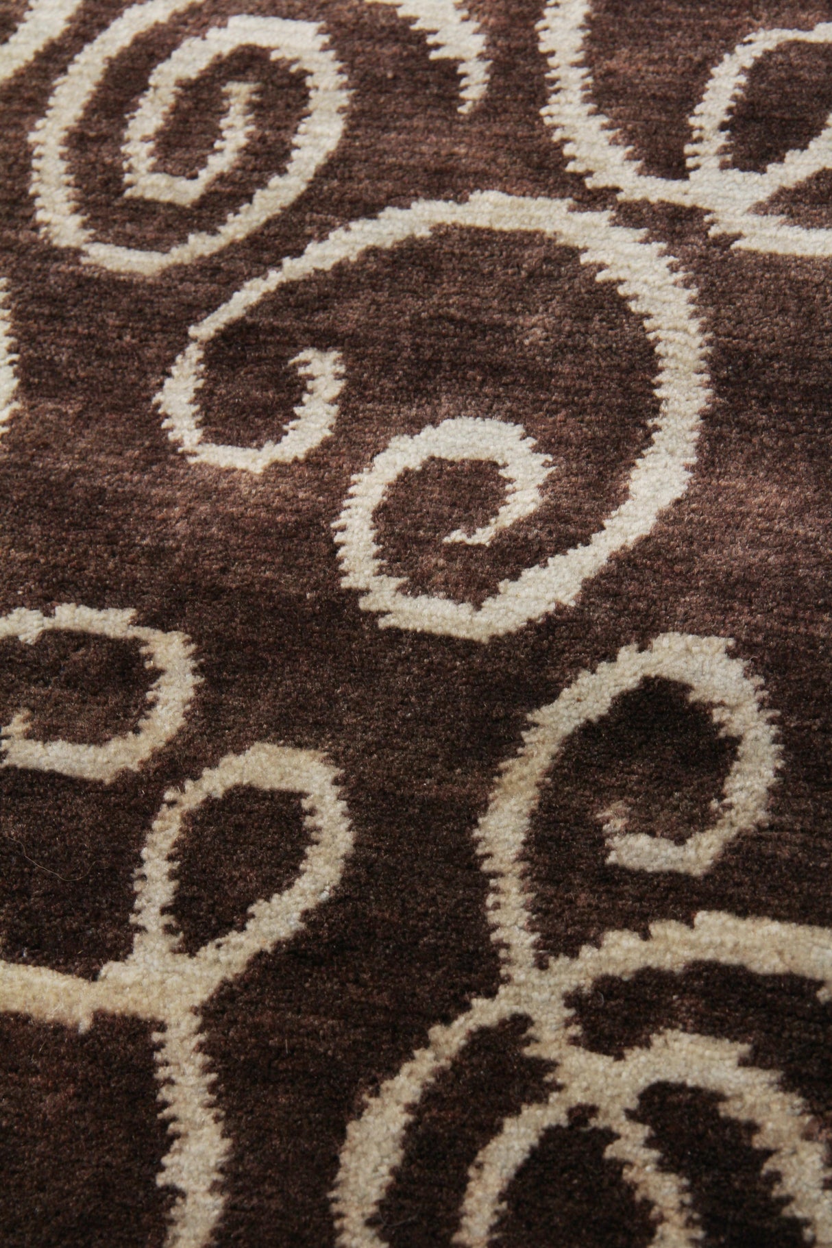 Exquisite Rugs Metro hand-knotted New Zealand Wool 8185 Brown/Light Blue 10' x 9' Area Rug