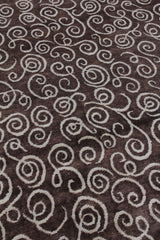 Exquisite Rugs Metro hand-knotted New Zealand Wool 8185 Brown/Light Blue 10' x 9' Area Rug