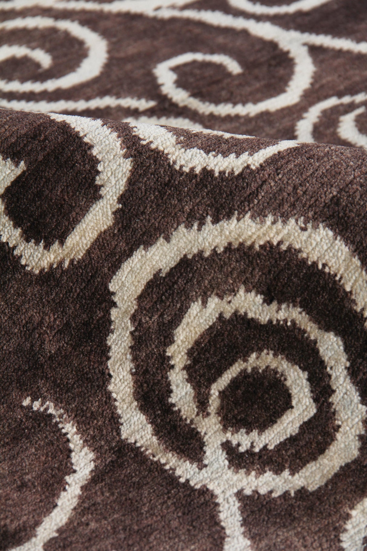 Exquisite Rugs Metro hand-knotted New Zealand Wool 8185 Brown/Light Blue 12' x 9' Area Rug