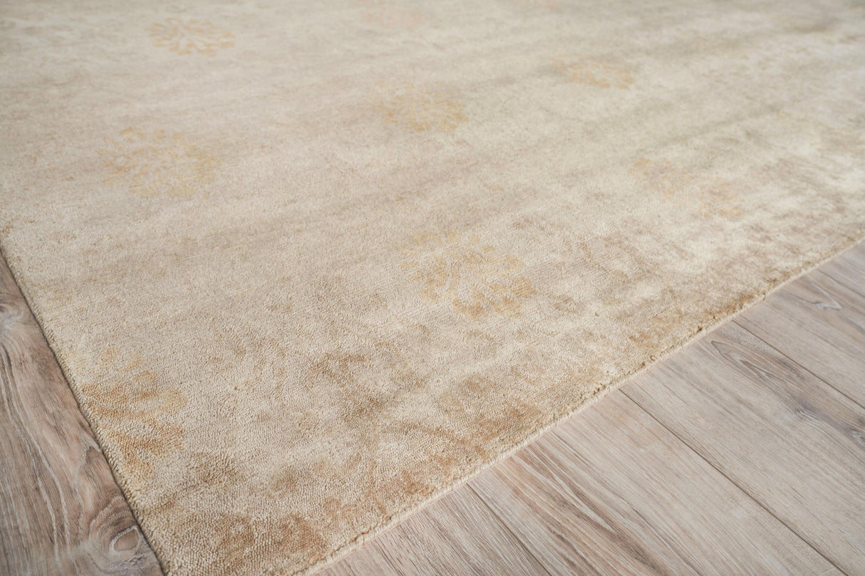 Exquisite Rugs Metro hand-knotted New Zealand Wool 8189 Ivory/Beige 10' x 9' Area Rug