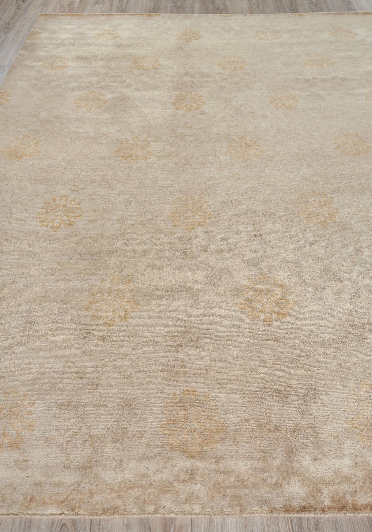 Exquisite Rugs Metro hand-knotted New Zealand Wool 8189 Ivory/Beige 10' x 9' Area Rug