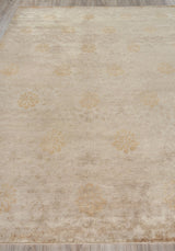 Exquisite Rugs Metro hand-knotted New Zealand Wool 8189 Ivory/Beige 10' x 9' Area Rug