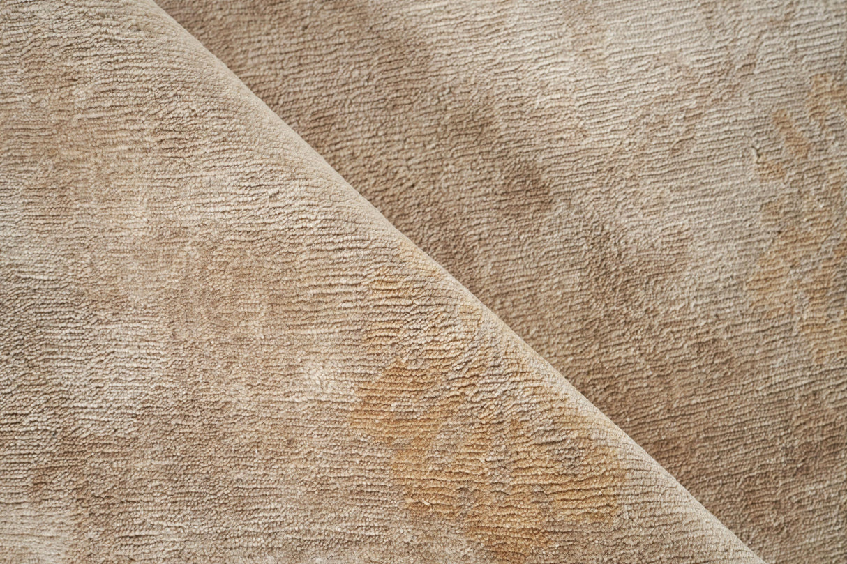 Exquisite Rugs Metro hand-knotted New Zealand Wool 8189 Ivory/Beige 10' x 9' Area Rug