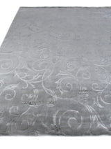 Exquisite Rugs Super Tibetan hand-knotted Wool/Bamboo Silk 8099 Blue 12' x 9' Area Rug