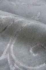 Exquisite Rugs Super Tibetan hand-knotted Wool/Bamboo Silk 8099 Blue 12' x 9' Area Rug