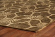 Exquisite Rugs Metro hand-knotted New Zealand Wool 8195 Green/Ivory 12' x 9' Area Rug