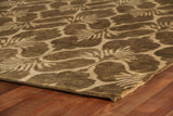 Exquisite Rugs Metro hand-knotted New Zealand Wool 8195 Green/Ivory 12' x 9' Area Rug