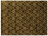 Exquisite Rugs Metro hand-knotted New Zealand Wool 8195 Green/Ivory 12' x 9' Area Rug