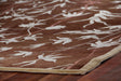 Exquisite Rugs Milano Velvet hand-knotted Wool/Bamboo Silk 8212 Brown/Ivory 10' x 8' Area Rug