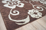 Exquisite Rugs Antique Weave Ziegler hand-knotted New Zealand Wool 8232 Brown/Light Blue 10' x 9' Area Rug