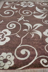 Exquisite Rugs Antique Weave Ziegler hand-knotted Wool 8232 Brown/Light Blue 12.5' x 9' Area Rug