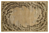 Exquisite Rugs Super Tibetan hand-knotted Wool/Bamboo Silk 8234 Beige 10' x 9' Area Rug