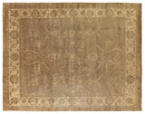 Exquisite Rugs Antique Weave Oushak hand-knotted New Zealand Wool 8252 Beige/Ivory 18' x 14' Area Rug