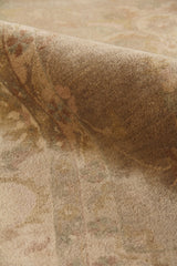 Exquisite Rugs Antique Weave Oushak hand-knotted New Zealand Wool 8252 Beige/Ivory 18' x 14' Area Rug