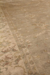 Exquisite Rugs Antique Weave Oushak hand-knotted New Zealand Wool 8252 Beige/Ivory 18' x 14' Area Rug