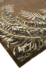 Exquisite Rugs Mosaic hand-knotted Bamboo Silk 8263 Brown/Silk 15' x 12' Area Rug