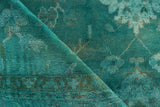 Exquisite Rugs Overdye Antique Weave hand-knotted New Zealand Wool 8303 Green 12' x 9' Area Rug