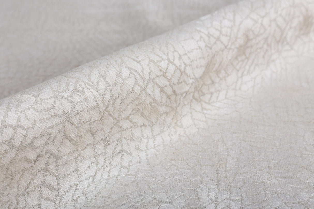 Exquisite Rugs Mosaic hand-knotted Bamboo Silk 9009 Ivory 12' x 9' Area Rug