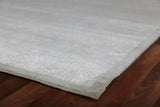 Exquisite Rugs Mosaic hand-knotted Bamboo Silk 9009 Ivory 12' x 9' Area Rug