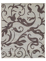 Exquisite Rugs Soho hand-knotted New Zealand Wool 9010 Blue/Chocolate 10' x 9' Area Rug