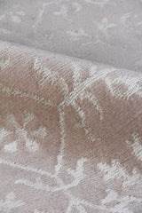 Exquisite Rugs Super Tibetan hand-knotted Wool/Bamboo Silk 9162 Ivory 15' x 12' Area Rug