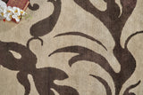 Exquisite Rugs Metro hand-knotted Wool/Viscose 9163 Beige/Brown 14' x 10' Area Rug