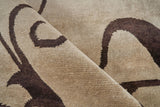 Exquisite Rugs Metro hand-knotted Wool/Viscose 9163 Beige/Brown 15' x 12' Area Rug