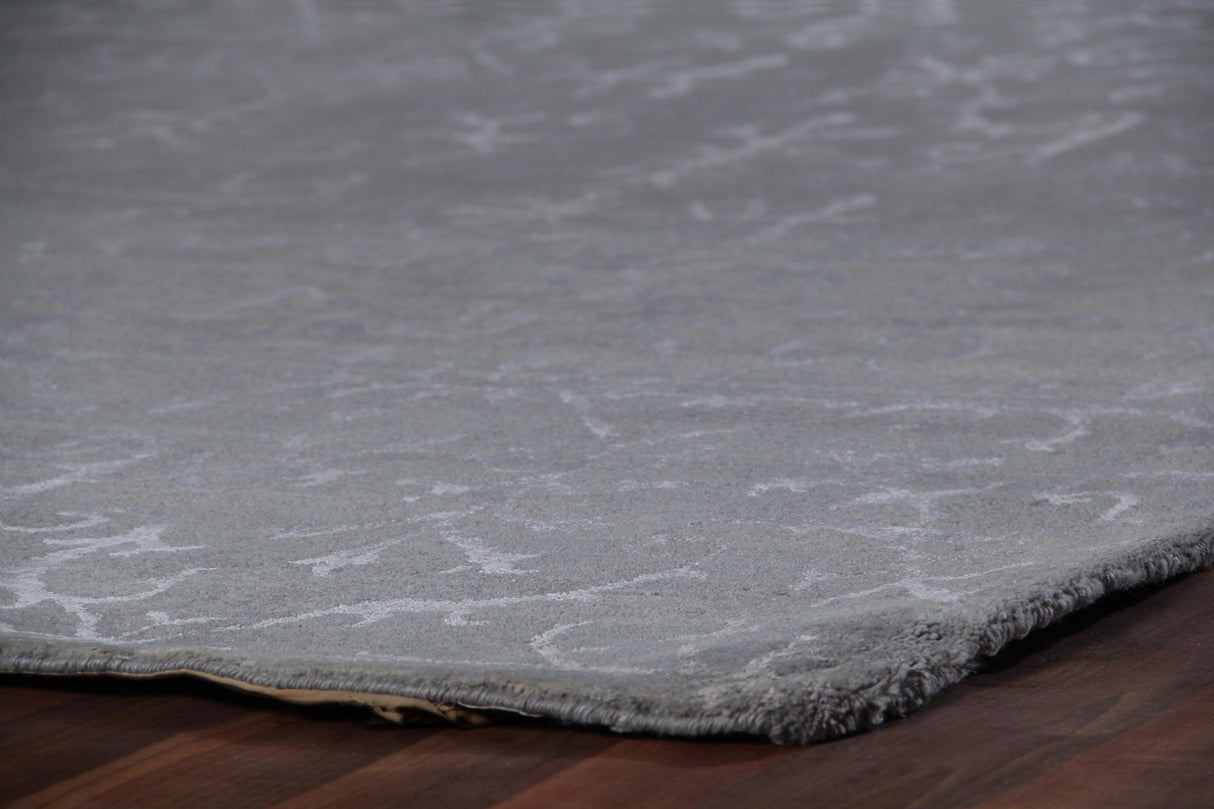 Exquisite Rugs Milano Velvet hand-knotted Wool/Bamboo Silk 9164 Light Blue 10' x 9' Area Rug