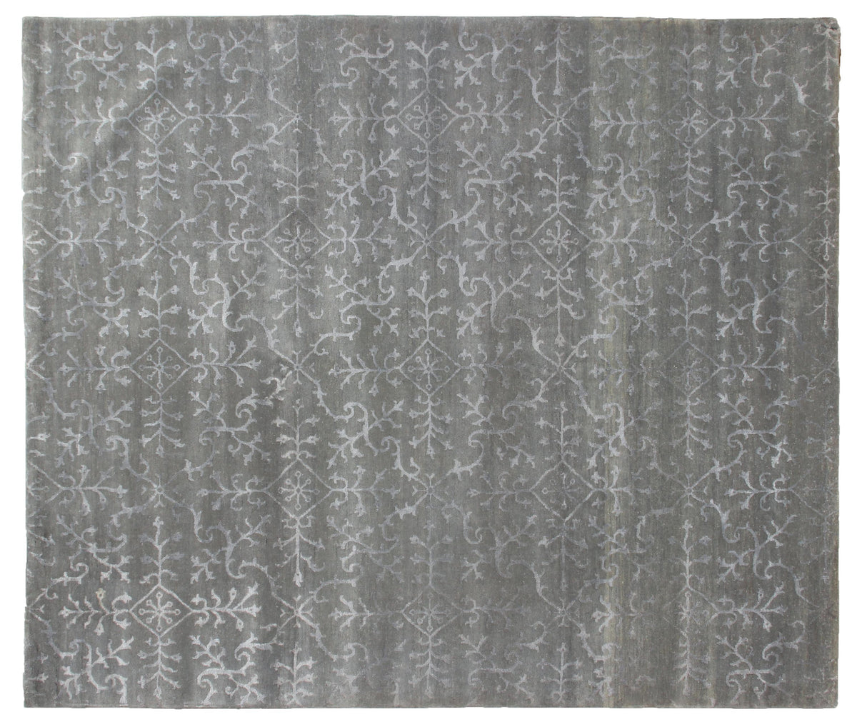 Exquisite Rugs Milano Velvet hand-knotted Wool/Bamboo Silk 9164 Light Blue 10' x 9' Area Rug