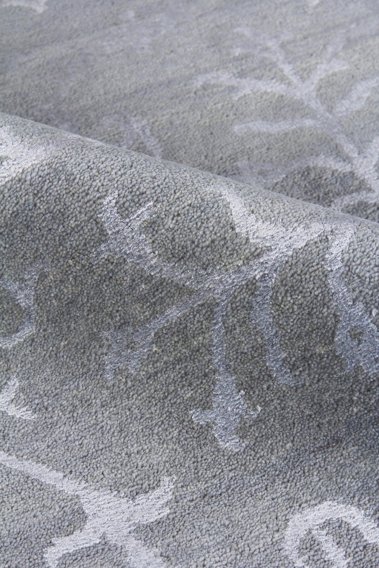 Exquisite Rugs Milano Velvet hand-knotted Wool/Bamboo Silk 9164 Light Blue 10' x 9' Area Rug