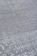Exquisite Rugs Milano Velvet hand-knotted Wool/Bamboo Silk 9164 Light Blue 10' x 9' Area Rug