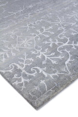 Exquisite Rugs Milano Velvet hand-knotted Wool/Bamboo Silk 9164 Light Blue 10' x 9' Area Rug