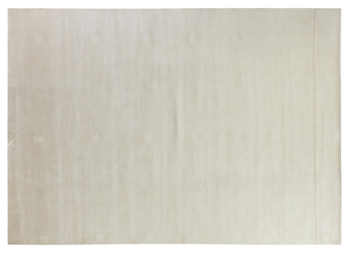 Exquisite Rugs Super Tibetan hand-knotted Wool/Bamboo Silk 9173 Ivory 12' x 9' Area Rug